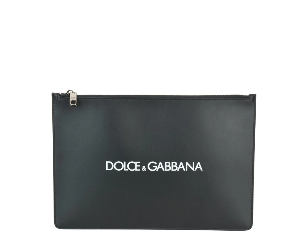 Dolce & Gabbana Logo Print Document Holder - Black 1 Dolce & Gabbana Logo Print Document Holder - Black