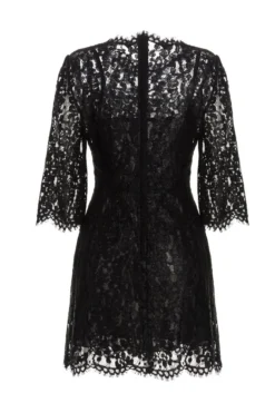 Dolce & Gabbana Floral Lace Mini Dress - Black -Cheap Vestureo Store aad582497ad5352da1e87b08fc59c3d6