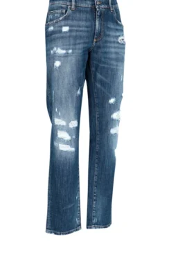 Dolce & Gabbana Distressed Denim Jeans - Blue -Cheap Vestureo Store ab4058d5f0cab50f9da63d6a759d0747