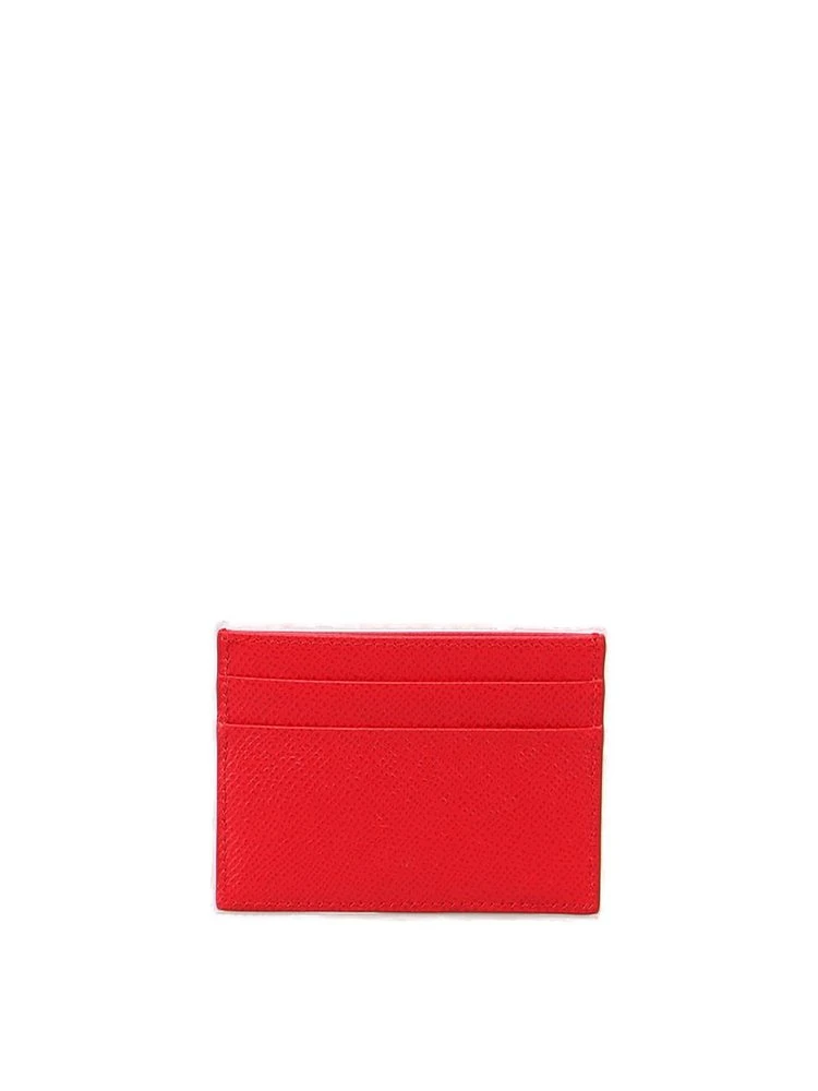 ( New Season ) Dolce & Gabbana Logo Plaque Cardholder - Red 2 ( New Season ) Dolce & Gabbana Logo Plaque Cardholder - Red - Image 2
