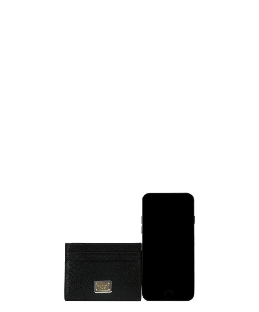 Dolce & Gabbana Logo Plaque Cardholder - Black 4 Dolce & Gabbana Logo Plaque Cardholder - Black - Image 4