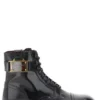Dolce & Gabbana Logo Plaque Lace-Up Boots - Black