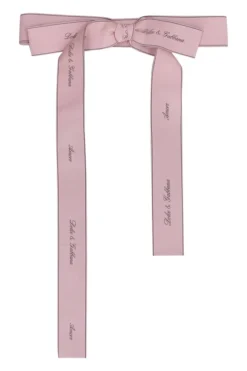 Dolce & Gabbana Logo Detailed Bow Belt - Pink