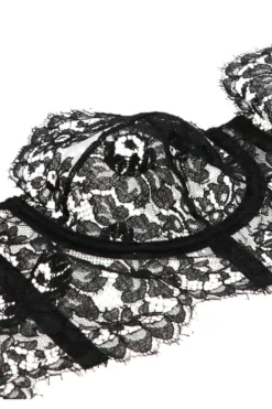 ( New Season ) Dolce & Gabbana Floral Lace Cropped Bralette - Black -Cheap Vestureo Store acad220c4ef8293f7da2f848eb50fa61