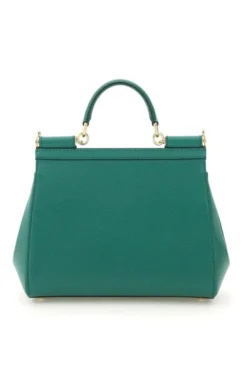 ( New Season ) Dolce & Gabbana Sicily Medium Tote Bag - Green -Cheap Vestureo Store acc729fb866999ad3893575763254dec