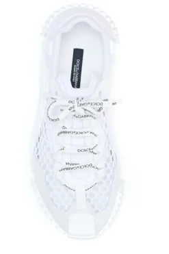 ( New Season ) Dolce & Gabbana Mesh Lace-Up Sneakers - White -Cheap Vestureo Store ade57016576637c7f3989fab17816d6a