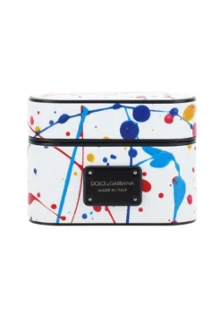 ( New Season ) Dolce & Gabbana Logo Detailed Airpods Case - White