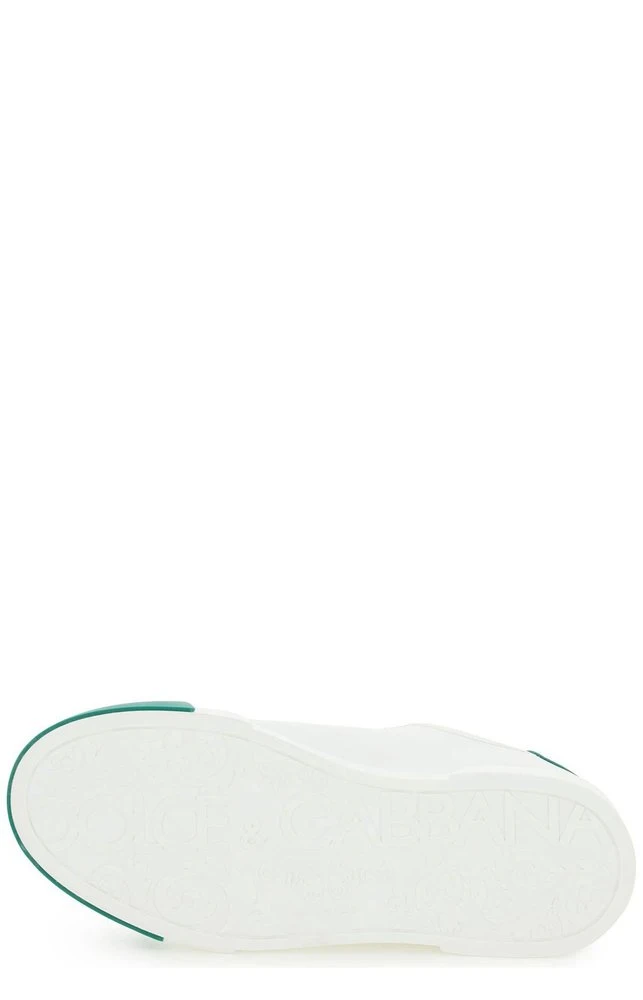 Dolce & Gabbana Portofino Lace-Up Sneakers - White 3 Dolce & Gabbana Portofino Lace-Up Sneakers - White - Image 3