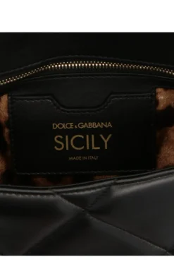 Dolce & Gabbana Sicily Medium Tote Bag - Black -Cheap Vestureo Store ae37bd98eb4098711736f34cab14f074