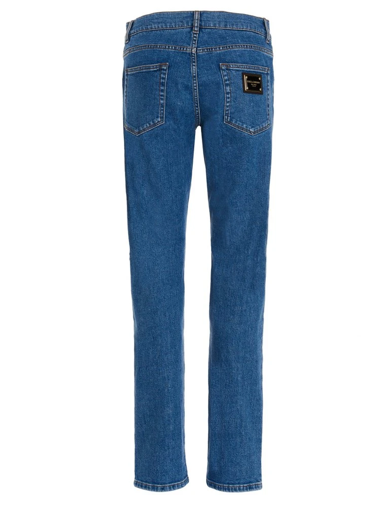 Dolce & Gabbana Slim Fit Jeans - Blue 2 Dolce & Gabbana Slim Fit Jeans - Blue - Image 2