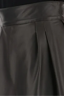 Dolce & Gabbana A-Line Leather Skirt - Brown -Cheap Vestureo Store ae7d0ce74bd219ae5633c555e7417631