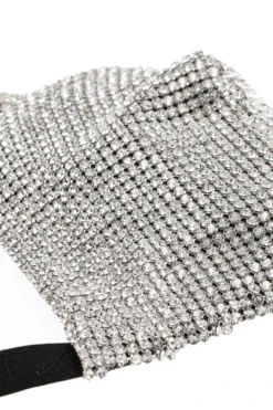 ( New Season ) Dolce & Gabbana Embellished Triangle Bra - Silver -Cheap Vestureo Store ae8642af46b7e8f4a6468145dbc4683c