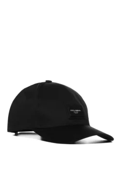 ( New Season ) Dolce & Gabbana Logo Patch Baseball Cap - Black -Cheap Vestureo Store aeba0d7e032446d125d6e3d4d146cb1c