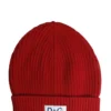 Dolce & Gabbana Logo Patch Turn-Up Brim Beanie - Red