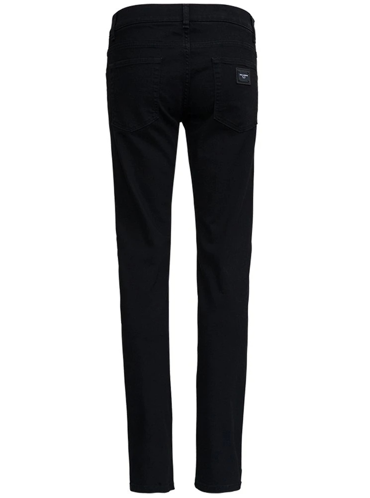 ( New Season ) Dolce & Gabbana Low Rise Slim Cut Jeans - Black 2 ( New Season ) Dolce & Gabbana Low Rise Slim Cut Jeans - Black - Image 2