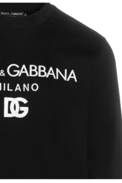 Dolce & Gabbana Logo Printed Sweatshirt - Black -Cheap Vestureo Store b06091eda81d1514a7be9823d0f15324