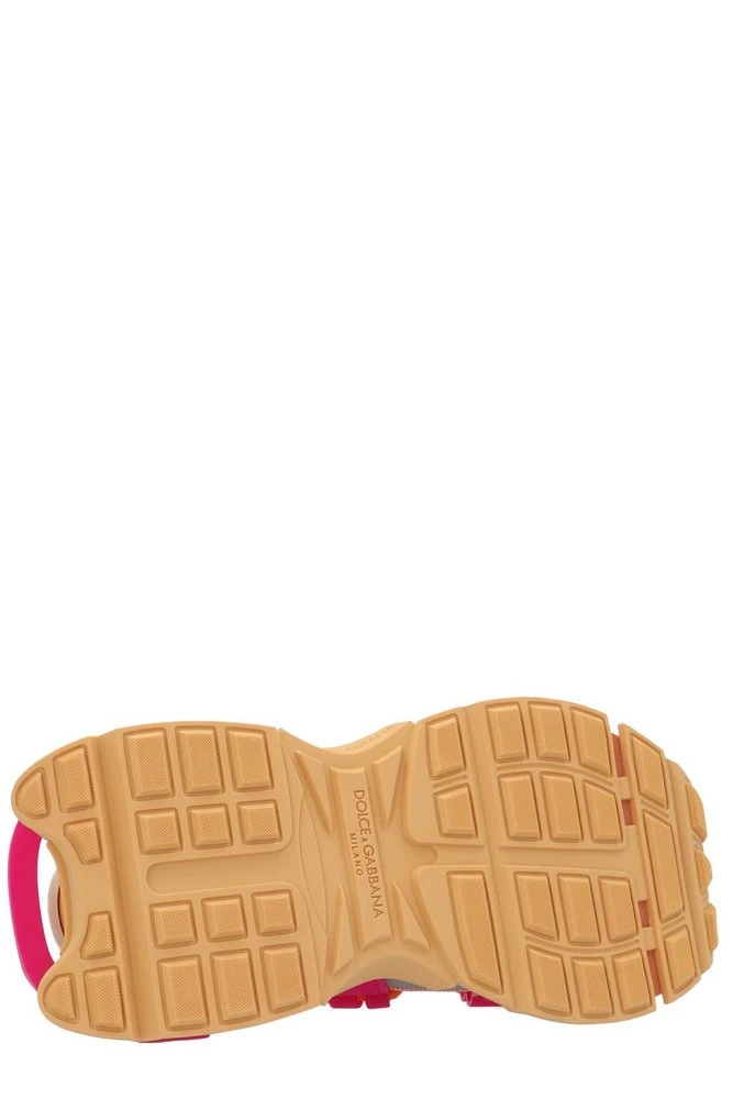 ( New Season ) Dolce & Gabbana Colour Block Lace-Up Sneakers - Multi 3 ( New Season ) Dolce & Gabbana Colour Block Lace-Up Sneakers - Multi - Image 3