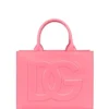 Dolce & Gabbana Logo Embossed Top Handle Tote Bag - Pink