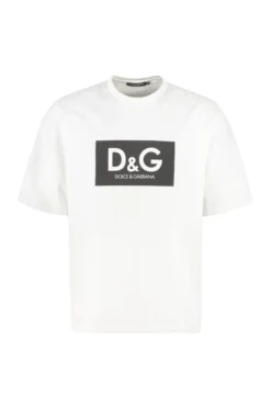 Dolce & Gabbana Logo Printed Crewneck T-Shirt - White