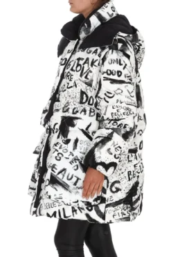 Dolce & Gabbana Slogan Graffiti Hooded Coat - Multi -Cheap Vestureo Store b10c3ff15aea4a1791c8bf14368405b4