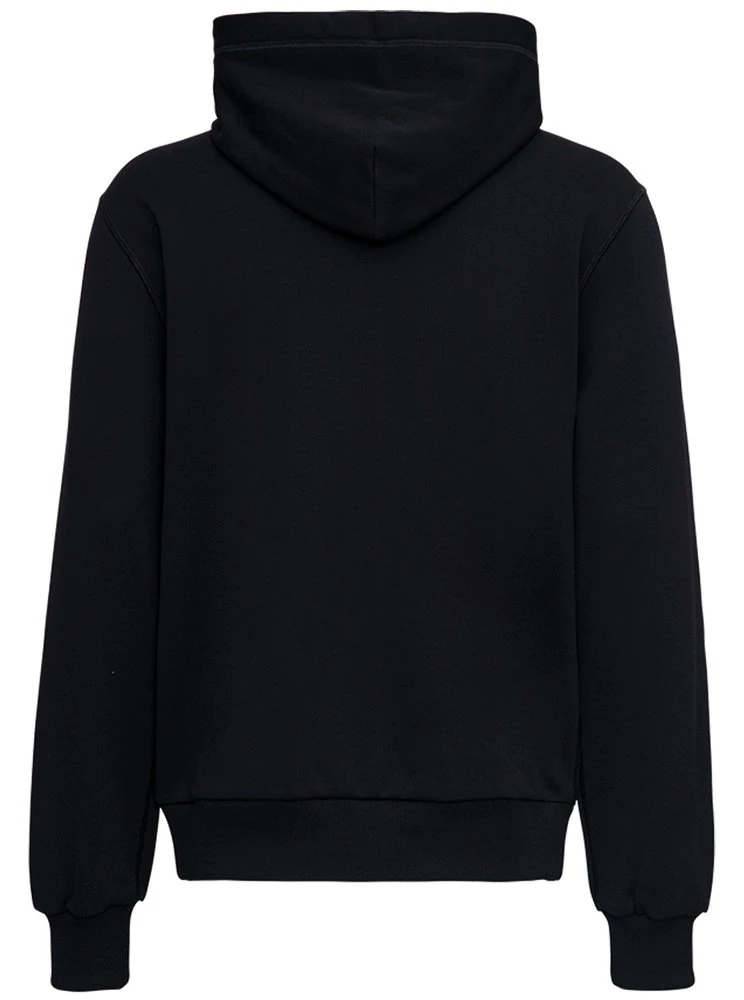 ( New Season ) Dolce & Gabbana Logo Patch Zipped Hoodie - Black 2 ( New Season ) Dolce & Gabbana Logo Patch Zipped Hoodie - Black - Image 2