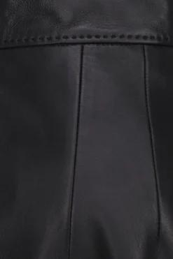 Dolce & Gabbana Leather A-Line Mini Skirt - Black -Cheap Vestureo Store b1344ad846fcab091e6ae9c326b5270f