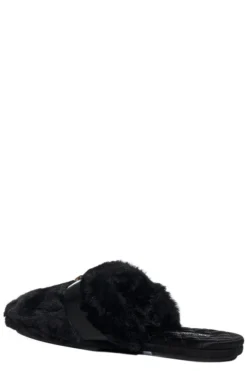 Dolce & Gabbana DG Logo Plaque Slippers - Black -Cheap Vestureo Store b18707dd3e04bd040a734769b0f6a7df