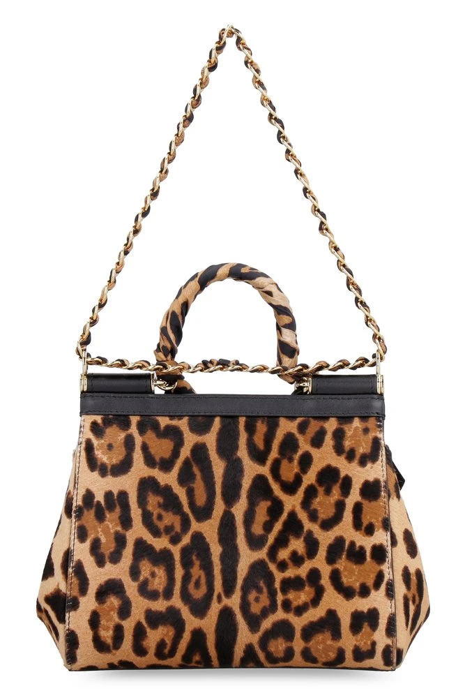 ( New Season ) Dolce & Gabbana All-Over Leopard Printed Shoulder Bag - Multi 2 ( New Season ) Dolce & Gabbana All-Over Leopard Printed Shoulder Bag - Multi - Image 2