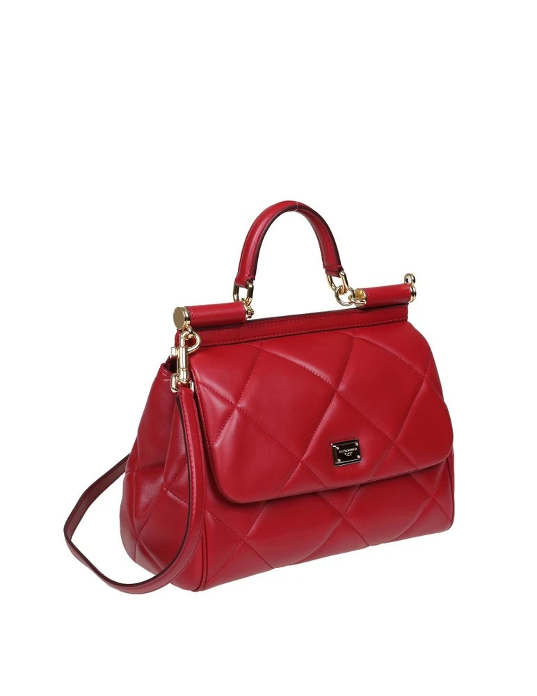 ( New Season ) Dolce & Gabbana Sicily Medium Top Handle Bag - Red 3 ( New Season ) Dolce & Gabbana Sicily Medium Top Handle Bag - Red - Image 3