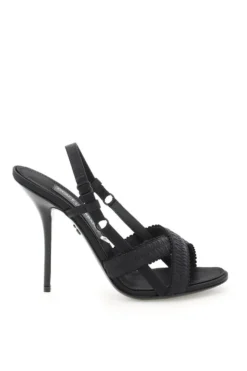 Dolce & Gabbana Keira Slingback Sandals - Black