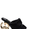 Dolce & Gabbana DG Logo Heeled Sandals - Black