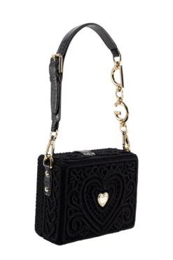 ( New Season ) Dolce & Gabbana Heart Motif Small Tote Bag - Black -Cheap Vestureo Store b3e0a2c403d9b5b481bbfc73650fba09