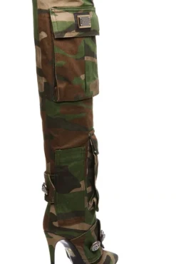 ( New Season ) Dolce & Gabbana Logo Patch Camouflage Patterned Boots - Red -Cheap Vestureo Store b3eff2af3192b55a4efc6827e122f350