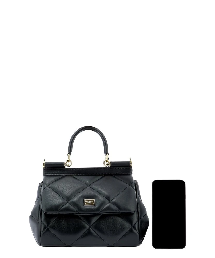Dolce & Gabbana Sicily Quilted Shoulder Bag - Black 4 Dolce & Gabbana Sicily Quilted Shoulder Bag - Black - Image 4