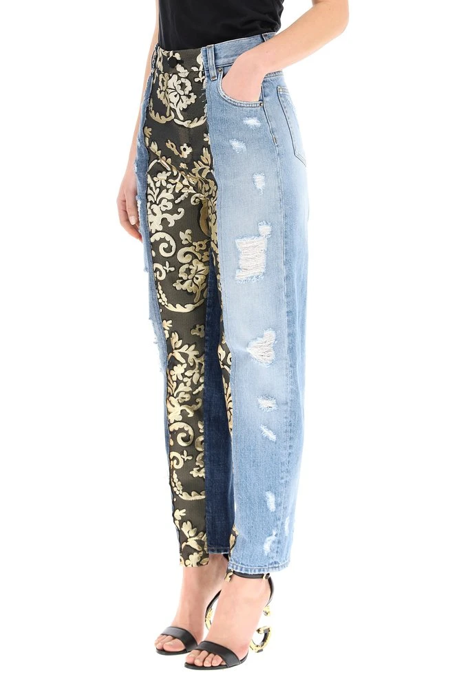 Dolce & Gabbana Patchwork Distressed Jeans - Multi 4 Dolce & Gabbana Patchwork Distressed Jeans - Multi - Image 4