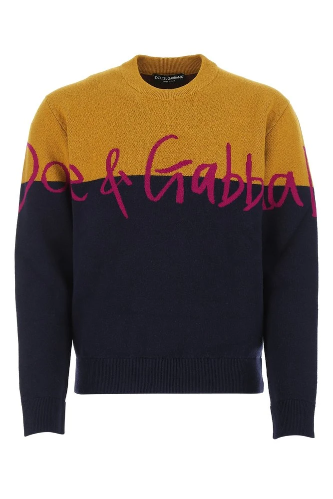 Dolce & Gabbana Logo Knitted Jumper - Multi 1 Dolce & Gabbana Logo Knitted Jumper - Multi