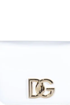 Dolce & Gabbana 3.5 DG Logo Plaque Shoulder Bag - White