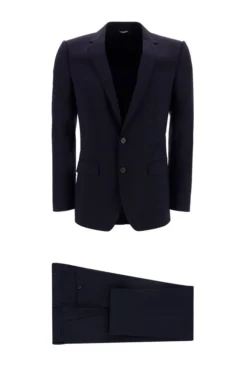 ( New Season ) Dolce & Gabbana Single-Breasted Two-Piece Suit - Navy