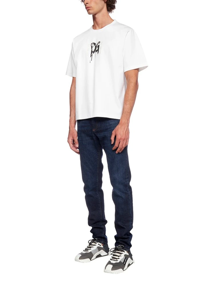 Dolce & Gabbana Monogram Logo T-Shirt - White 5 Dolce & Gabbana Monogram Logo T-Shirt - White - Image 5