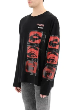 ( New Season ) Dolce & Gabbana Printed Long-Sleeved T-Shirt - Black -Cheap Vestureo Store b664c8e95b4d1a6737d709c2e9e7a20b