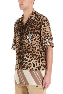 Dolce & Gabbana Leopard Print Short-Sleeve Shirt - Multi -Cheap Vestureo Store b66e13b3f1bc0e919417061bfbb2a32d