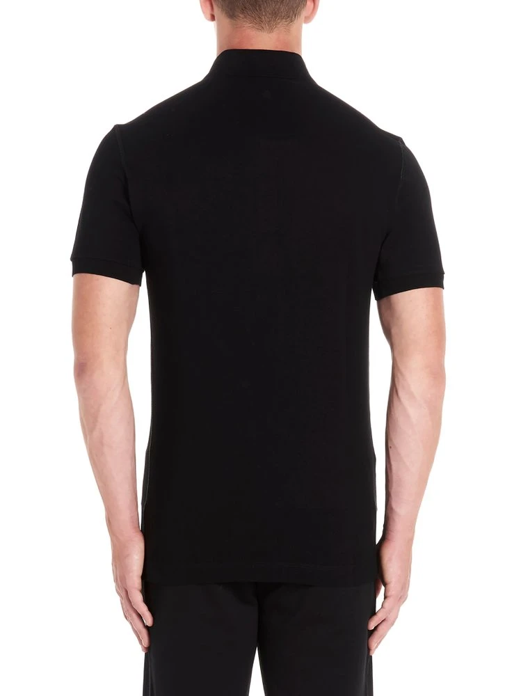 Dolce & Gabbana Logo Patch Polo Shirt - Black 4 Dolce & Gabbana Logo Patch Polo Shirt - Black - Image 4