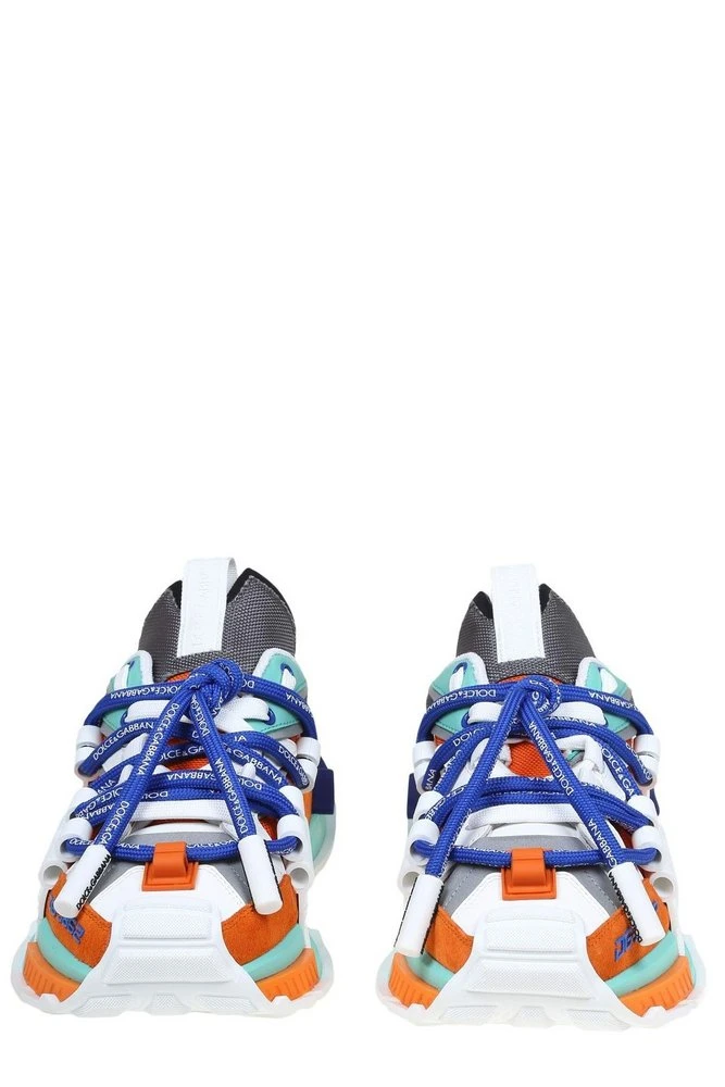 ( New Season ) Dolce & Gabbana Panelled Space Sneakers - Multi 3 ( New Season ) Dolce & Gabbana Panelled Space Sneakers - Multi - Image 3