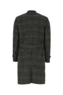 Dolce & Gabbana Double-Breasted Checked Coat - Grey 7 Dolce & Gabbana Double-Breasted Checked Coat - Grey -Cheap Vestureo Store b740307e9d3a9dd7d7940a3528665f34