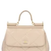 Dolce & Gabbana Sicily Medium Top Handle Bag - Beige