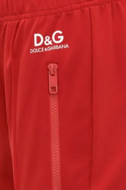 Dolce & Gabbana Milano Logo Print Pants - Red -Cheap Vestureo Store b78813e4457f55cb7fbc641836d18a5b