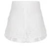 ( New Season ) Dolce & Gabbana High Waist Broderie Zipped Shorts - White