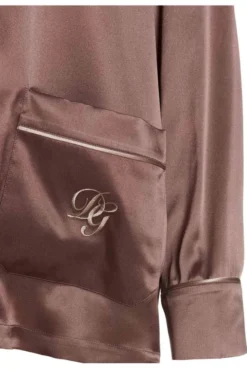 ( New Season ) Dolce & Gabbana Buttoned Long-Sleeved Pajama Shirt - Brown -Cheap Vestureo Store b7d509fe96d5ecd04351b2f0f5127d29