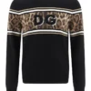 Dolce & Gabbana Leopard Intarsia Knit Sweater - Multi