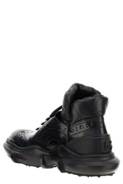 Dolce & Gabbana Logo Plaque Ankle Boots - Black -Cheap Vestureo Store b823c4226230bbaf934d156c5233bed2